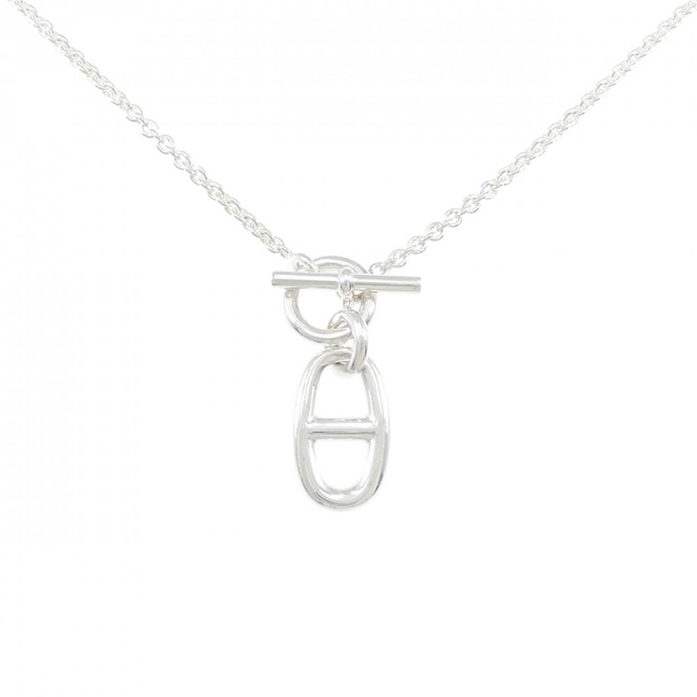 HERMES Silver Necklace